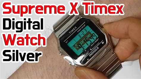 fake timex supreme watch|how to check timex logo.